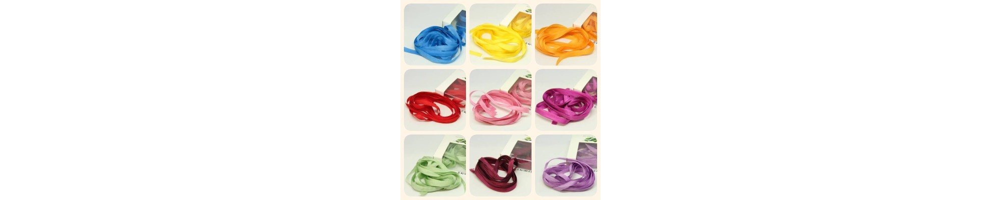 ruban de soie uni 4 mm