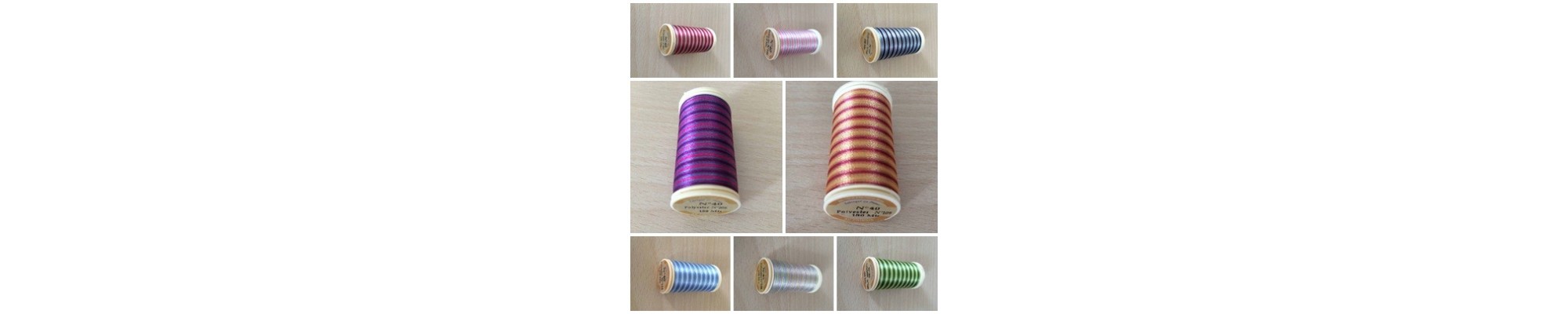 fil polyester dégradé 
