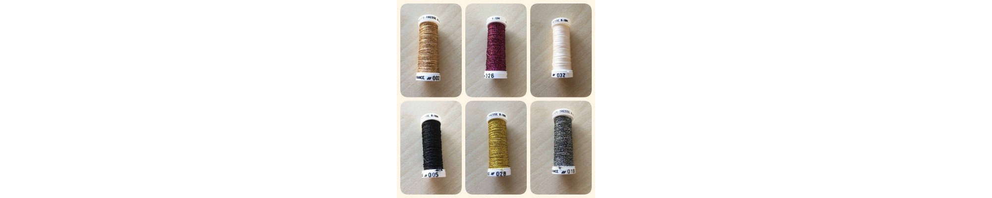 fils métallisées Tresse 8