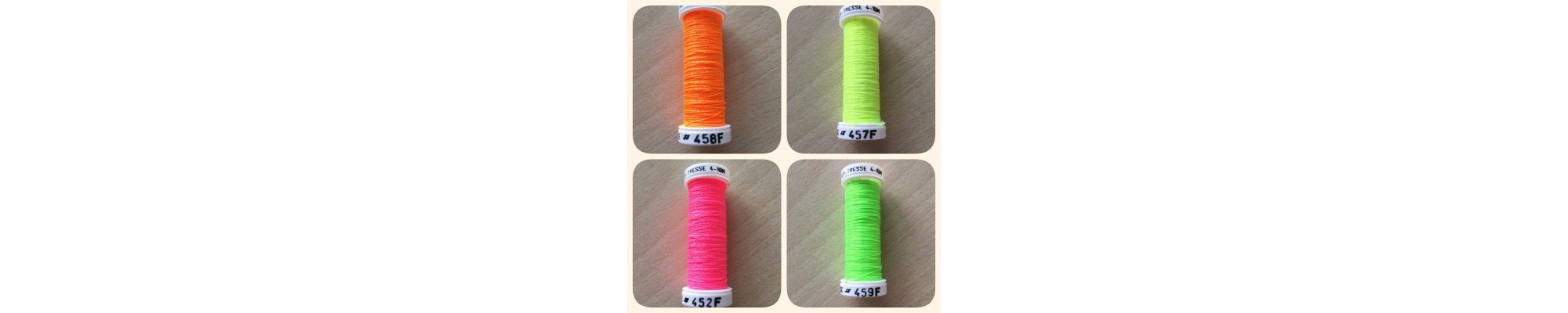 fils métallisés fluo