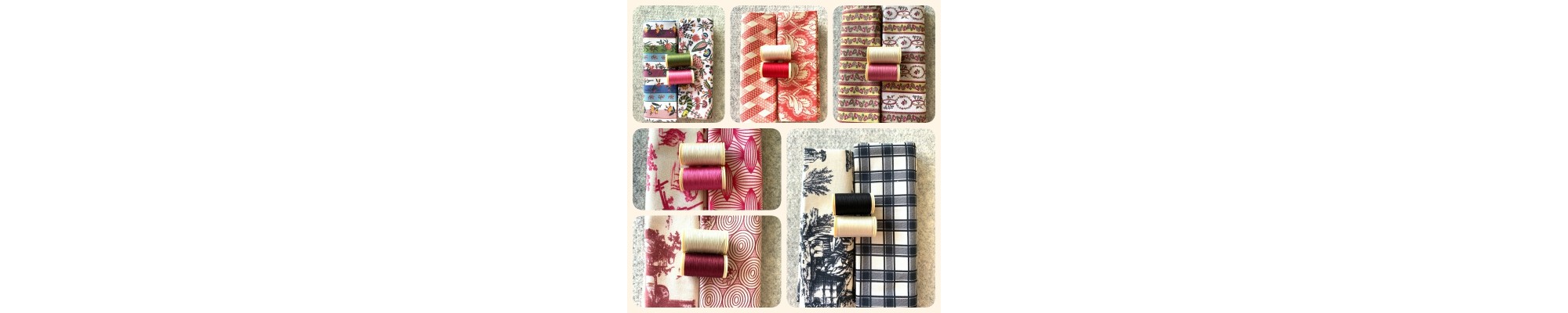 sachets tissu et fils