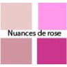 nuances de rose