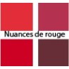 nuances de rouge