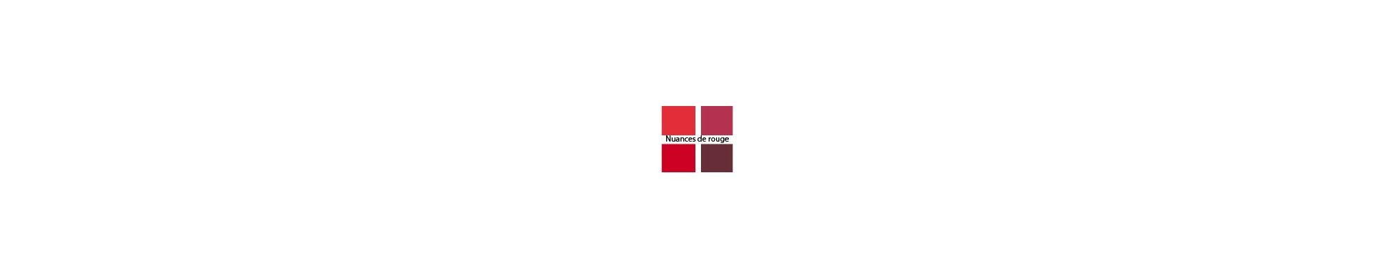 nuances de rouge