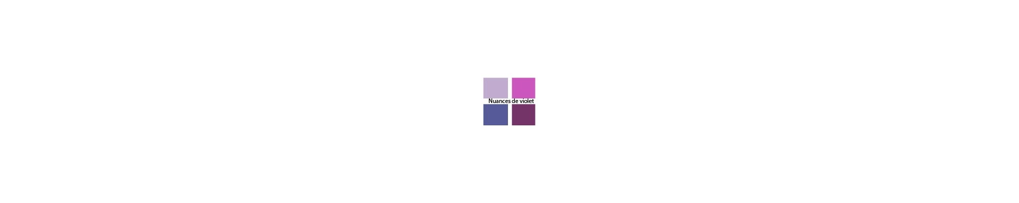 nuances de violet