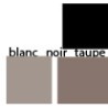 nuances blanc noir taupe