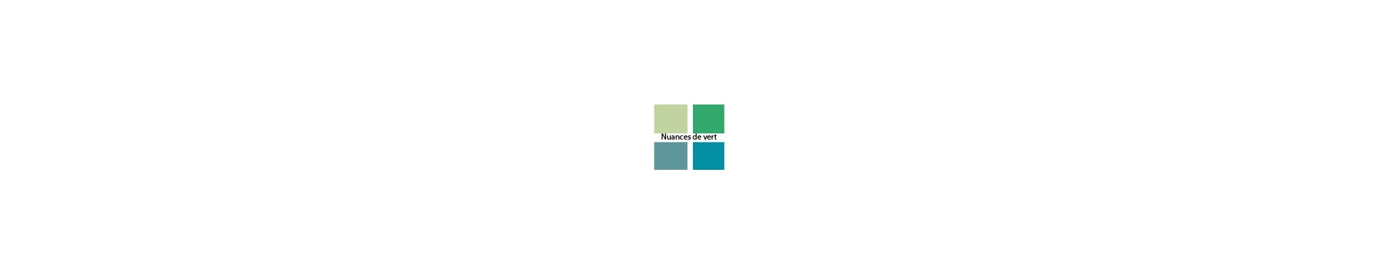 nuances vert