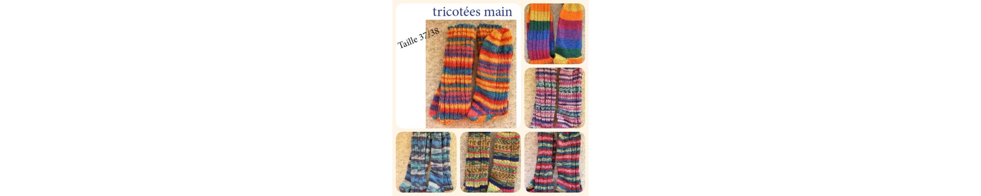 chaussettes tricotées main