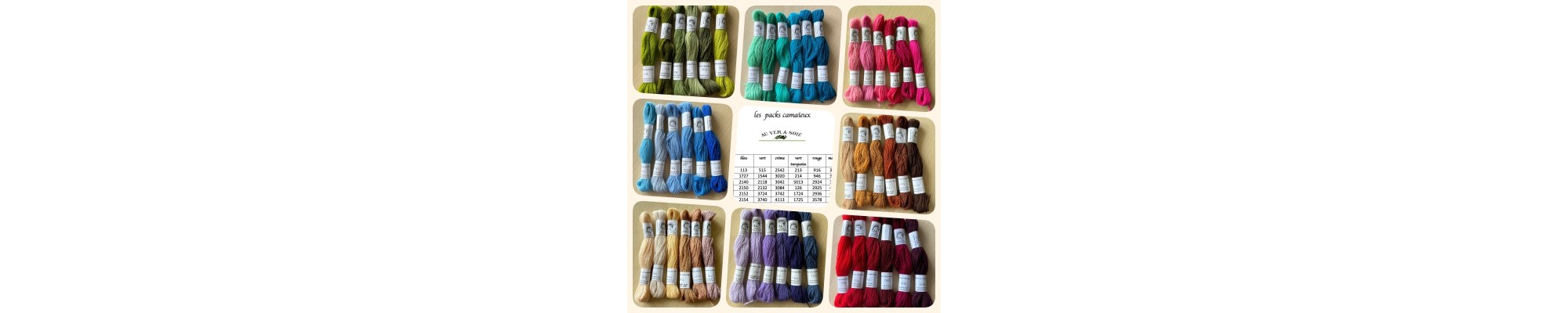 pack camaïeux de laine fine d'Aubusson 
