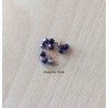 Sachet de perles à facettes irisées violette